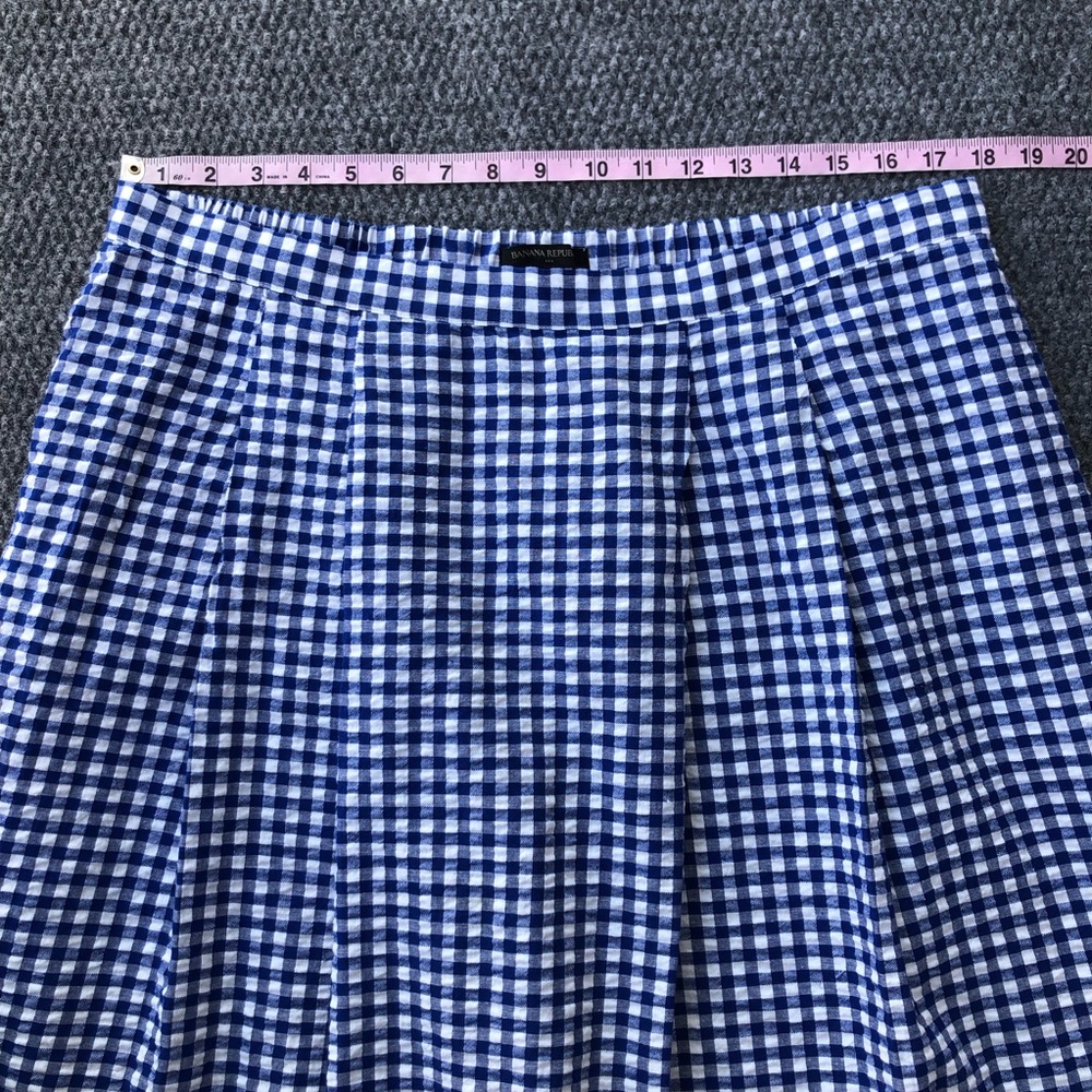 Banana Republic Factory gingham midi skirt size XL - Picture 5 of 8